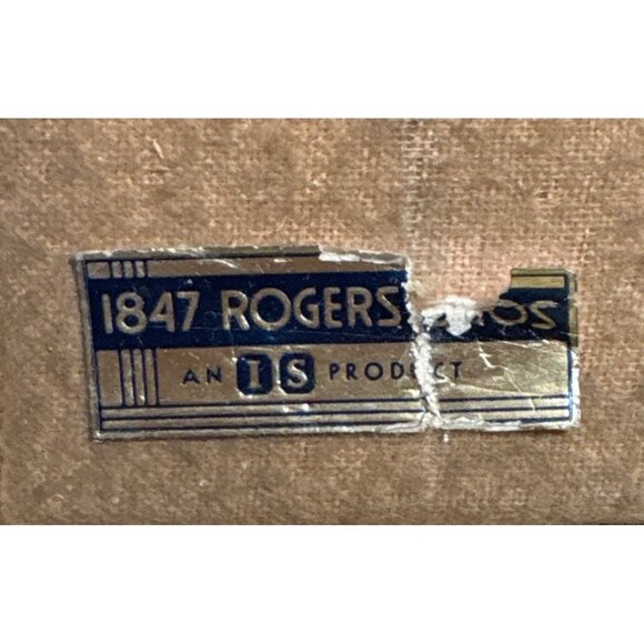 1847 Rogers Bros Carving Knife & Fork Set Hold Edge Original Box Stainless Vtg - Picture 7 of 15